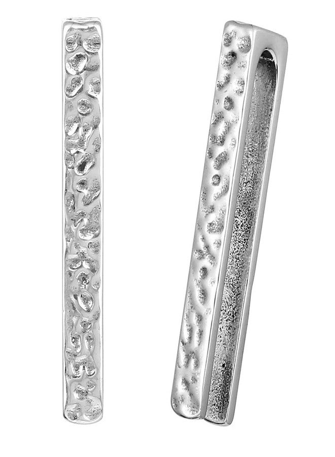 Earblity 2PCS 6mm 2g Silver 316 Stainless Steel Light Weight Lyra Meteor Ear Hangers Weights for Stretched Lobe Expander Hypoallergenic Body Ear Gauges Plugs for Women - Image 1